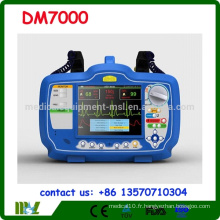 EC, défibrillateur biphasique approuvé par l&#39;ISO, moniteur DM7000 avec ECO SPO2 et NIBP